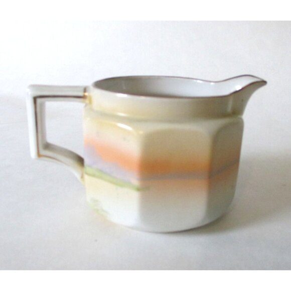 Vintage Nippon China Landscape Windmill Sugar Creamer Set Replacement Dinnerware - Picture 9 of 12